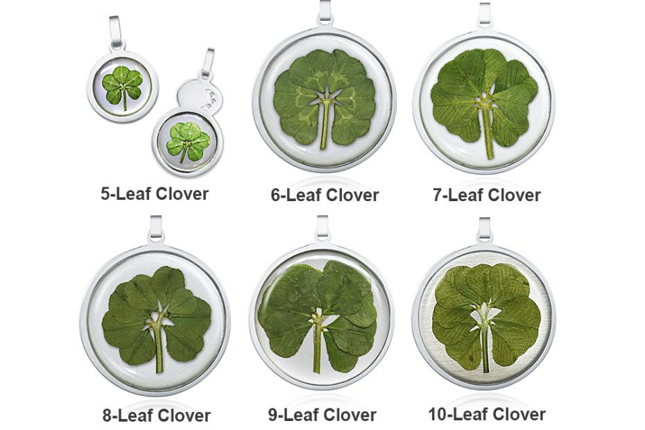 3 Clover 4 5 6 7 8 9 10 Leaf Pendant